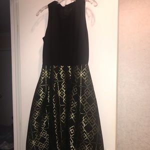 Ted Baker Metallic Cocktail Midi Dress